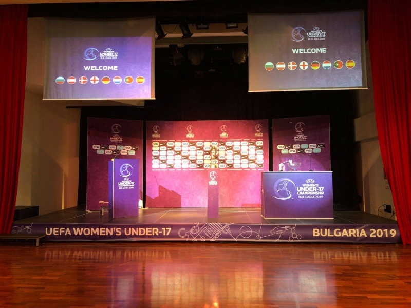 Bulgaria will face Portugal in the opening game of the 2019 UEFA Women's Under-17 Championship